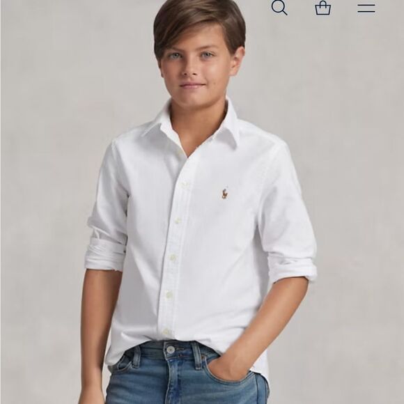 Ralph lauren Polo iconic Oxford Button Down shirt in  Agean Blue EUC - Picture 13 of 14